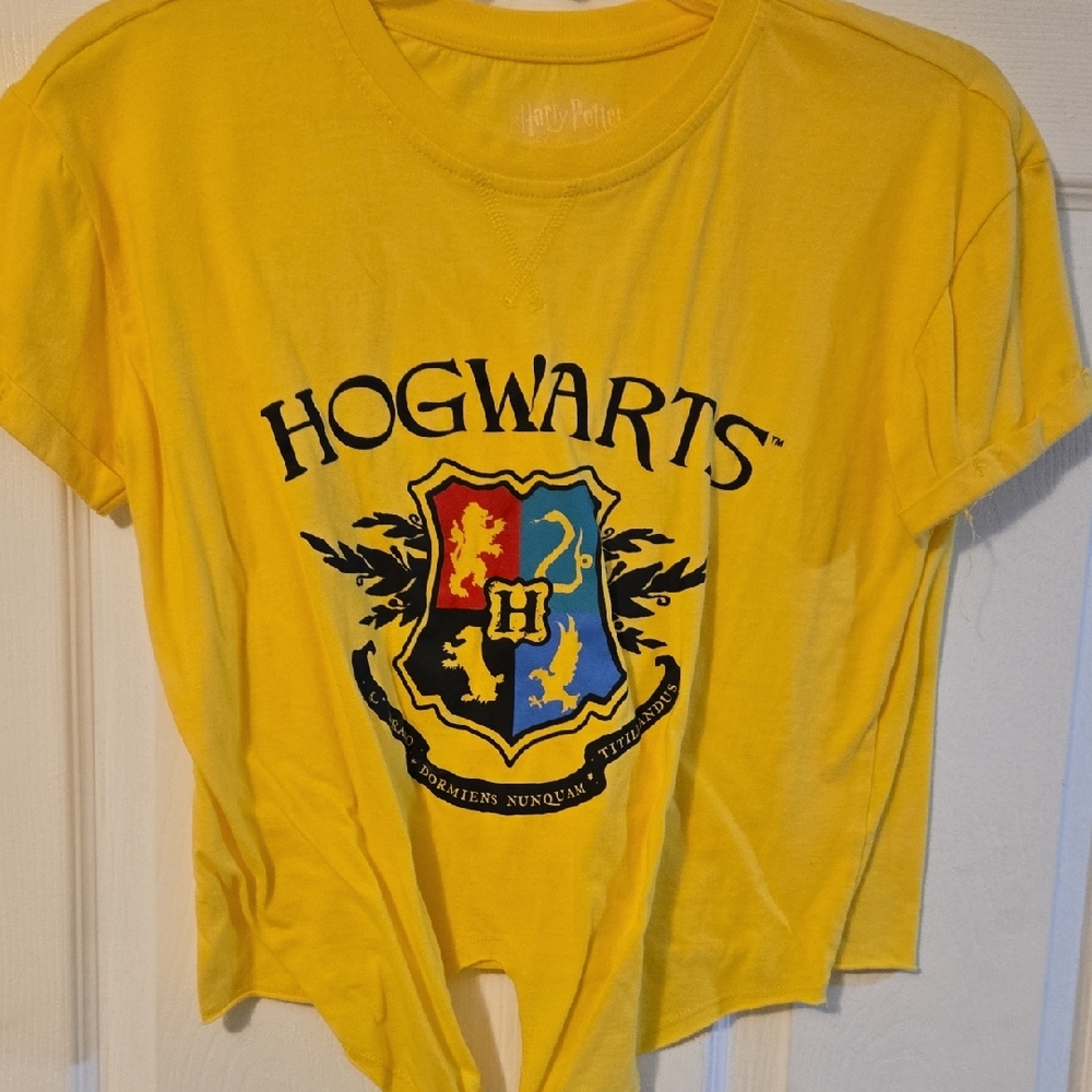 Warner Bros. Bright Yellow Hogwarts Crest Tee